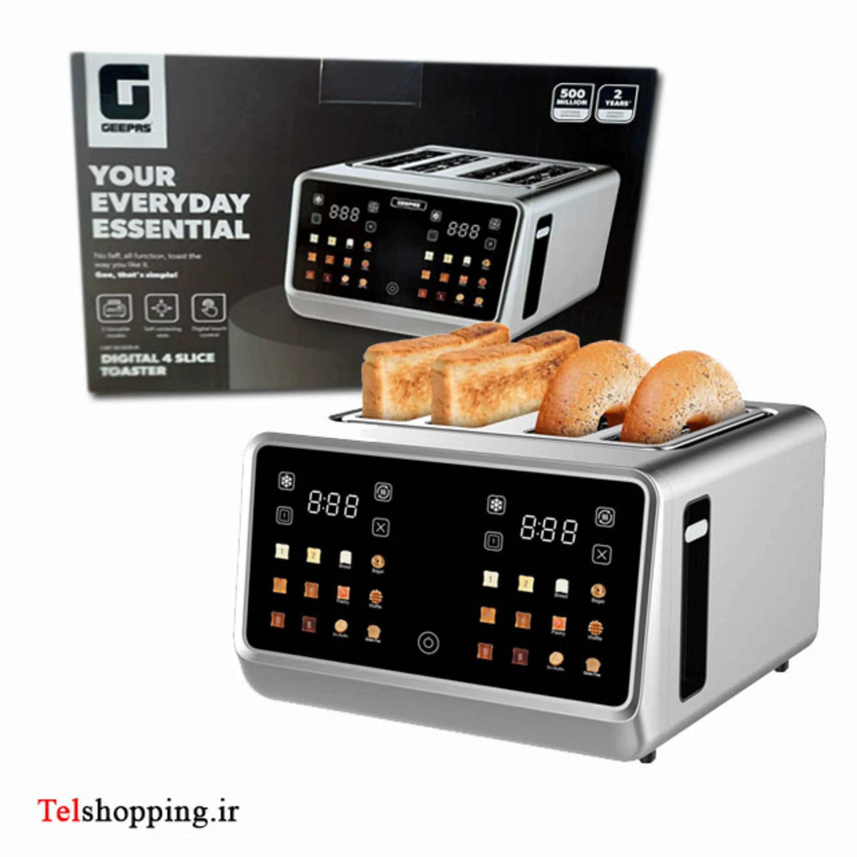 توستر نان 4 تایی جیپاس مدل GBT36569UK